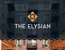 Tablet Screenshot of elysianapts.com